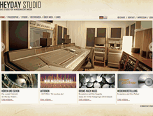 Tablet Screenshot of heyday-studio.de